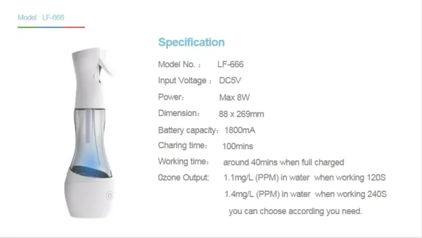 Spray o3 water purifier - Image 4